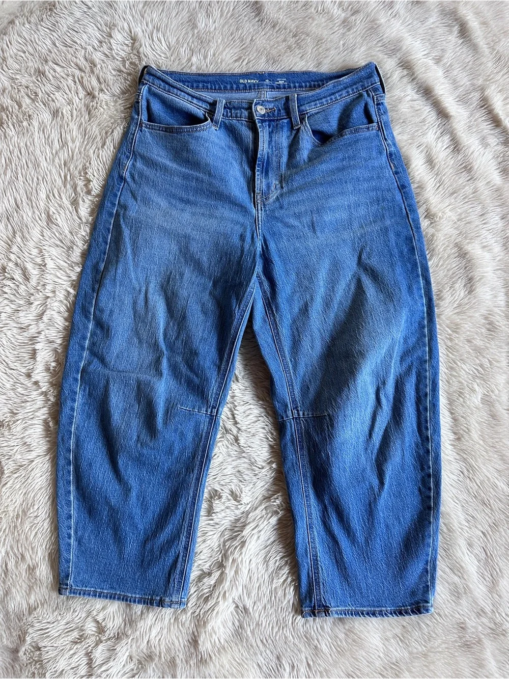Old Navy Wow High Waisted Barrel Ankle Jeans Light Wash Size 10S